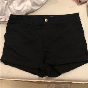 American eagle black high rise shorts
